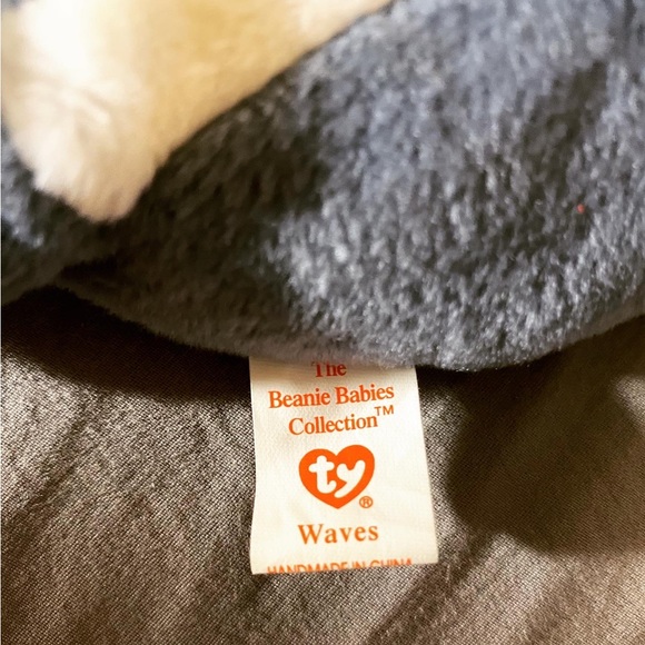 Vintage Echo the dolphin (w/error Waves tag) Ty Beanie Baby - Picture 3 of 4